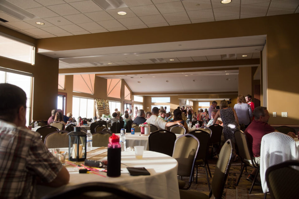 Boulder Conference Center hosting a large wedding reception.